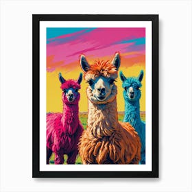 Llamas 3 Art Print