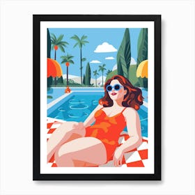 Body Positivity Sunshine Days Illustration 1 Art Print