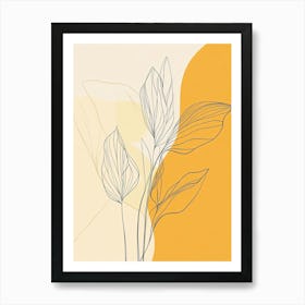 Abstract Leaves Canvas Print 8 Art Print