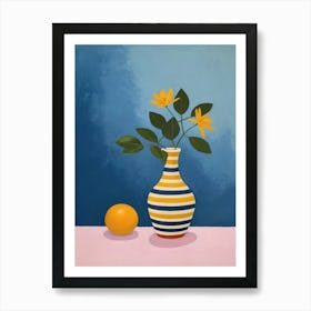 Vase Of Lemons Art Print