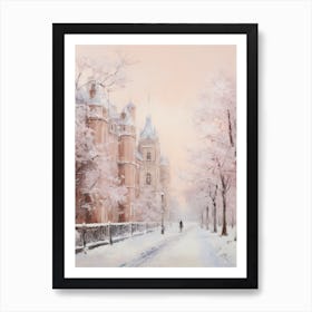 Dreamy Winter Painting Windsor United Kingdom 3 Art Print