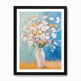 Flower Painting Fauvist Style Gypsophila Babys Breath Art Print