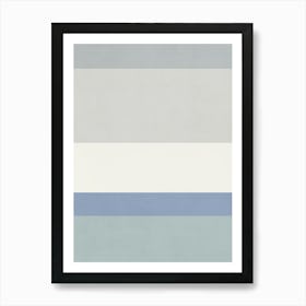 Grey And Blue Art Print