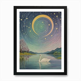 Swan Lake Art Print