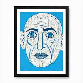 Face Of A Man 1 Art Print