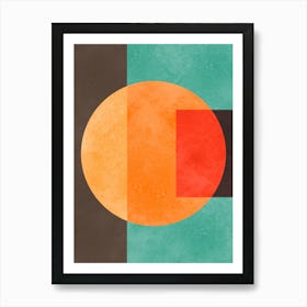 Color geometry in harmony 7 Art Print