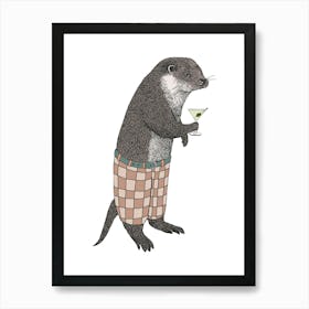 Dapper Otter Art Print