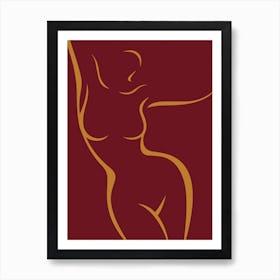 Woman'S Silhouette 1 Art Print