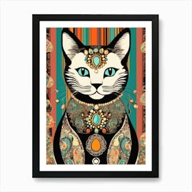 Queen Cat Art Print