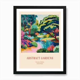 Colourful Gardens Descanso Gardens Usa 3 Red Poster Art Print