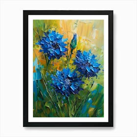 Blue Cornflowers 2 Art Print