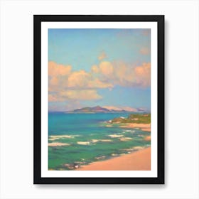 Half Moon Bay Beach 2 Antigua Monet Style Art Print