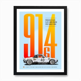 Porsche 914:6 Tribute Art Print