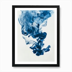 Blue Ink 4 Art Print