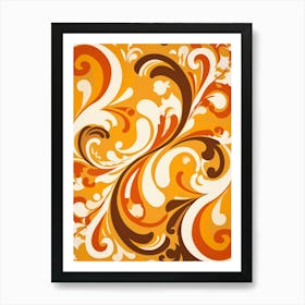 Abstract Swirls 1 Art Print