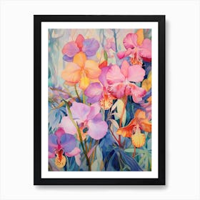 Tropical Plant Painting Tradescantia Nanouk Plant Art Print