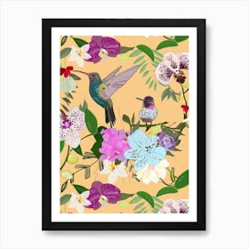 Orchid Alstromerias Art Print