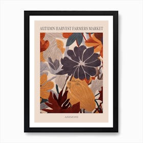 Fall Botanicals Anemone 2 Poster Art Print