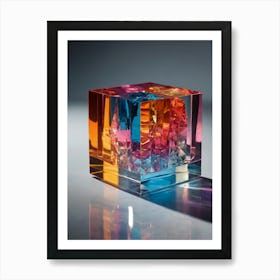 Colorful Cube Art Print