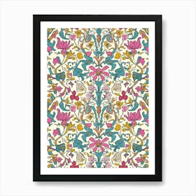 Floral Charm London Fabrics Floral Pattern 6 Art Print