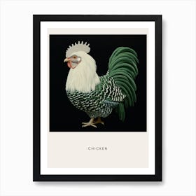 Ohara Koson Inspired Bird Painting Chicken 7 Poster Art Print