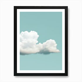 Cloud Wall Art Painting Blue Sky Print Detail C Art Print