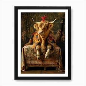 Scottish Cow Art Print