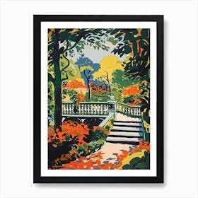 Central Park Conservatory Garden Usa Painting 6 Art Print