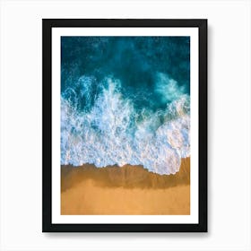 Aerial View Of A Beach 11 Art Print