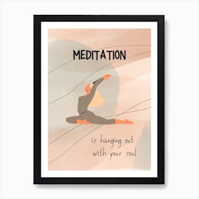 Meditation Art Print