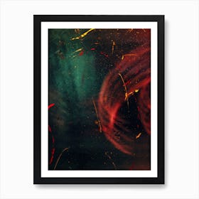 Abstract Swirls In Space Art Print