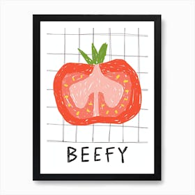 Beef Tomato Wall Art Print Poster