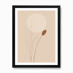 Ghent Botanical Garden Boho Line Art Art Print