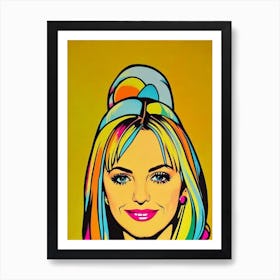 Anna Faris Colourful Pop Movies Art Movies Art Print