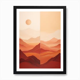 Martian Landscape Art Print