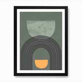 Vase And A Bowl Art Print