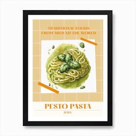 Pesto Pasta Italy 2 Foods Of The World Art Print