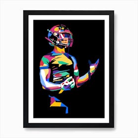 American Football Pop Art 20 Art Print