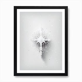 Graupel, Snowflakes, Marker Art 2 Art Print
