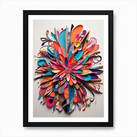 Paper Flower 1 Art Print