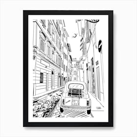 Street Scene In Italy Art Print