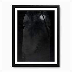 Dark Gothic Spooky Night Art Print