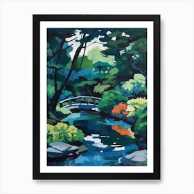 Portland Japanese Garden Usa Painting 1 Art Print