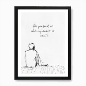 Lonely Man Art Print