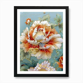 Peony Painting 6 Art Print