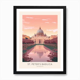 St Peter S Basilica Vatican City 2 Travel Poster Art Print