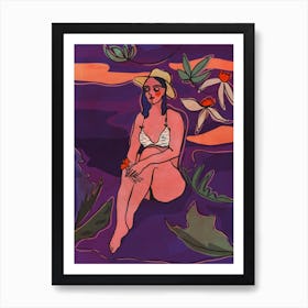 Violet Sunset Art Print