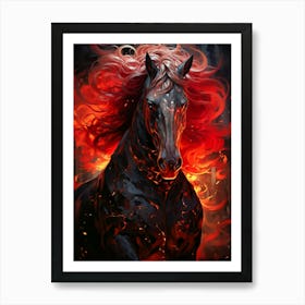 Fire Horse Art Print