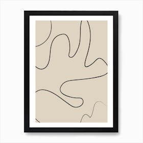 Abstract Line Drawing 1 Art Print