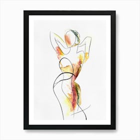 Abstract Line Drawing Art Print